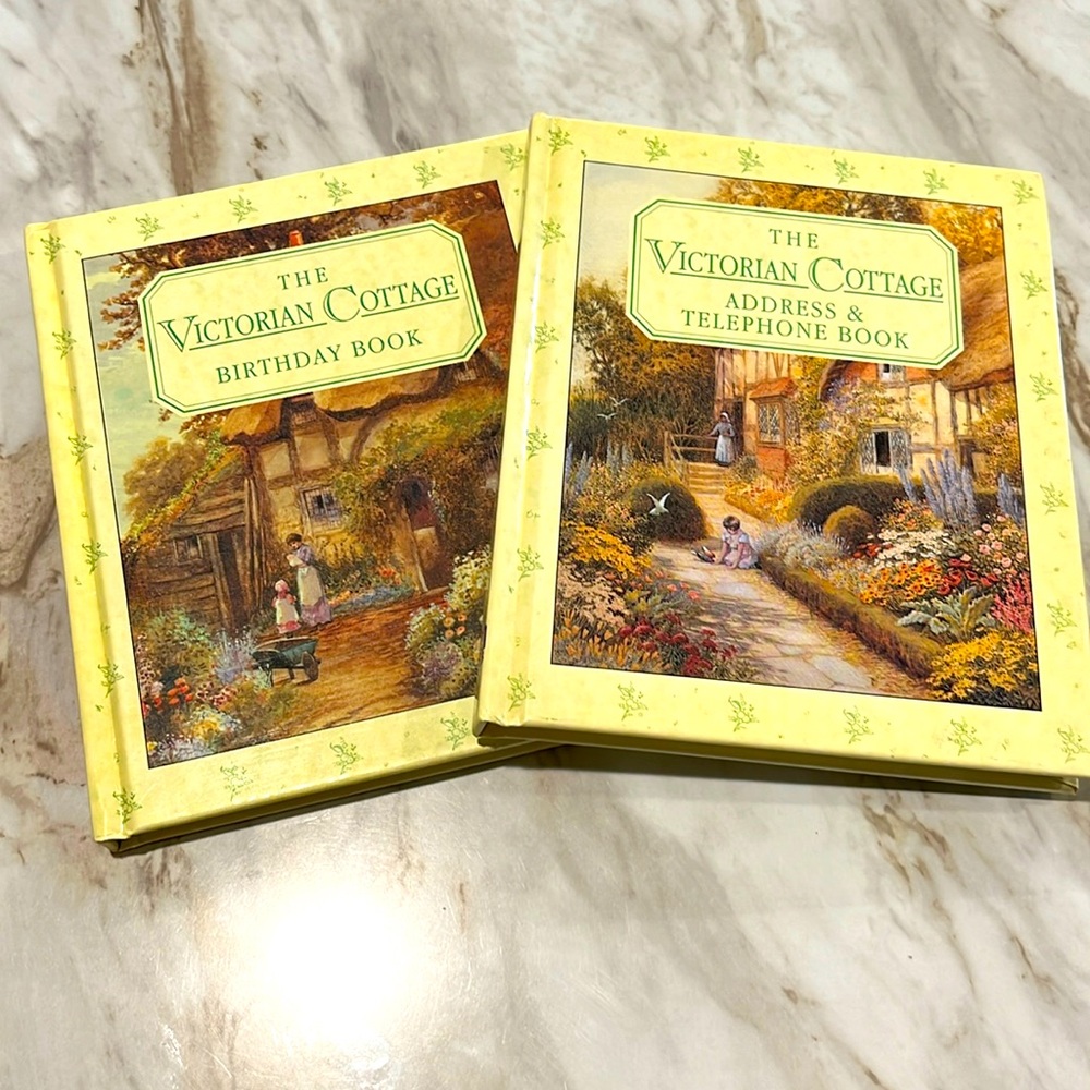 The Victorian Cottage Birthday And Address & Telephone Books EXC